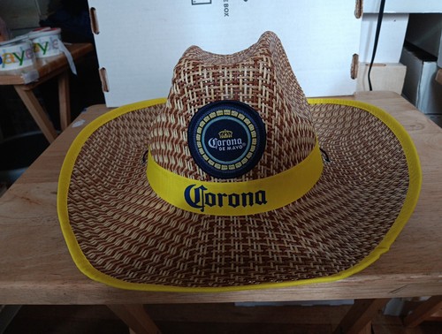 Corona beer straw cowboy hat - cowboy,