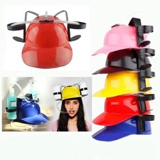 With Straw Beverage Helmet