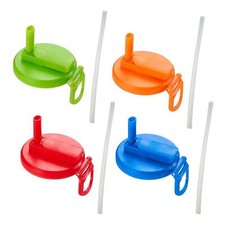 Soda Can Lid with Straw