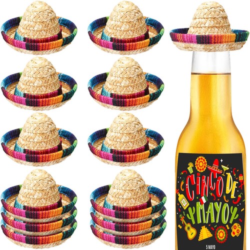 Pcs mini sombrero bottles - 12,