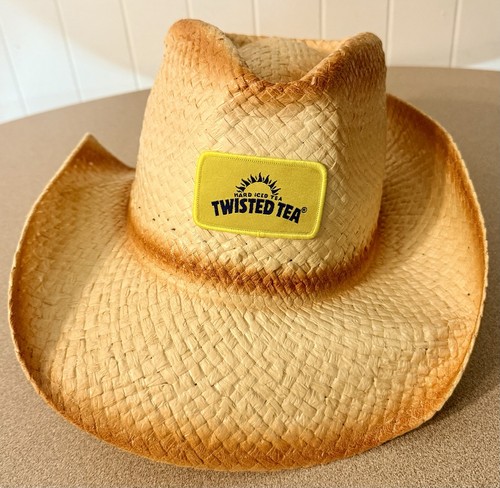 Twisted tea straw cowboy - straw, hat