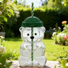 Bear Straw Cup Cute Bear Cup