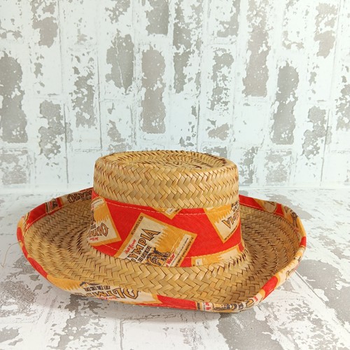 Vintage olympia beer - straw, hat