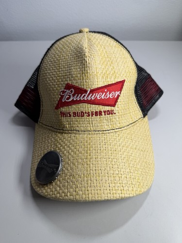 Budweiser straw mesh - budweiser, trucker
