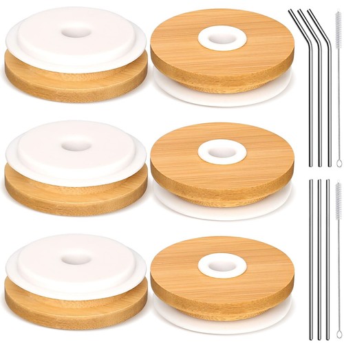 Bamboo lids for beer can - lids,