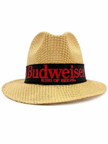 Budweiser mens straw fedora - mens,