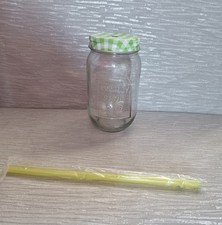 1 X Glass Drinking Jar With