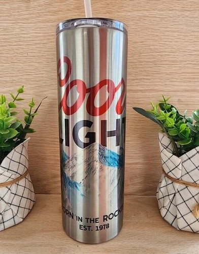 Silver coors light beer - silver, can