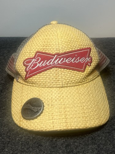 Budweiser straw mesh trucker - straw,