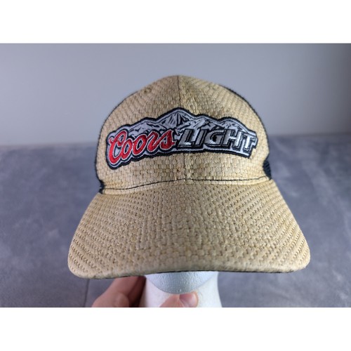 Coors light beer straw trucker - coors,